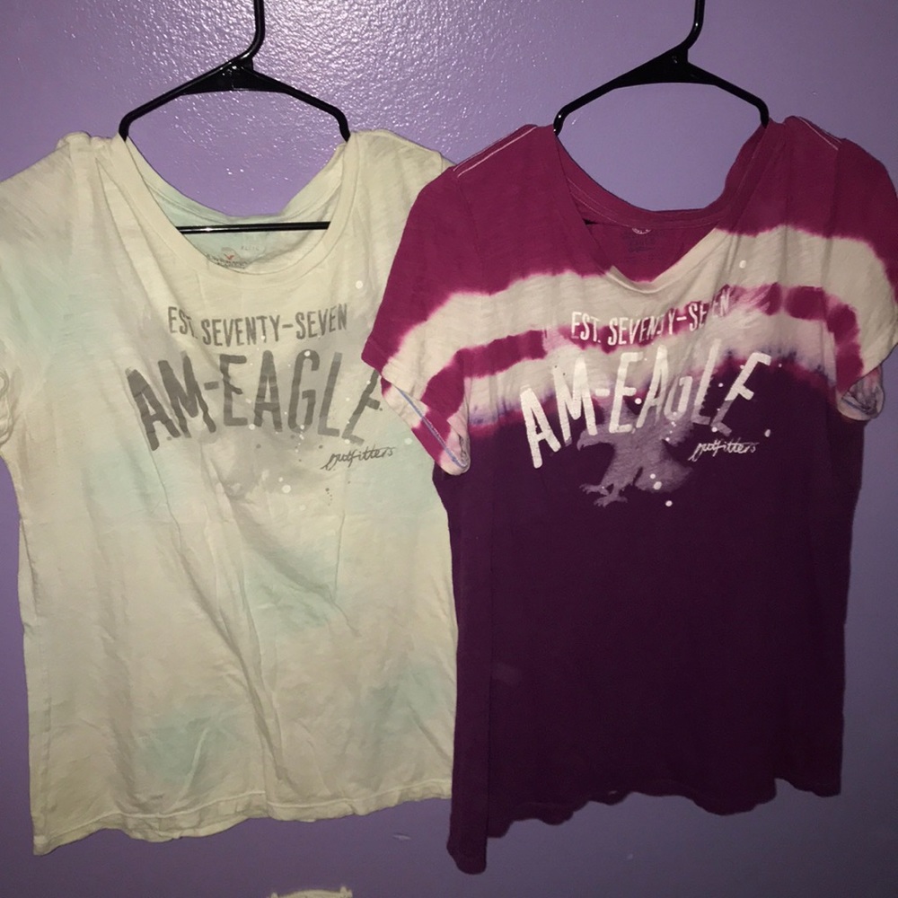 Two American Eagle Tees